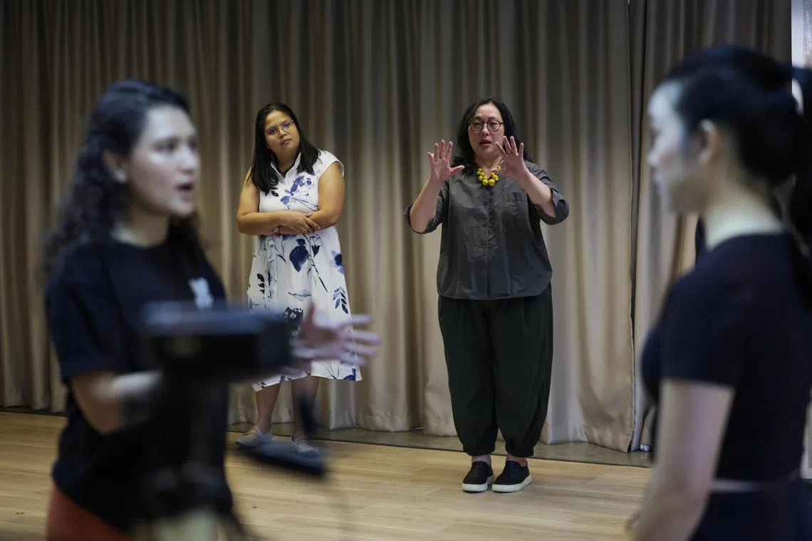 Playing With Fire is written by Cheyenne Alexandria Phillips (second from left) and directed by and Claire Wong (second from right).