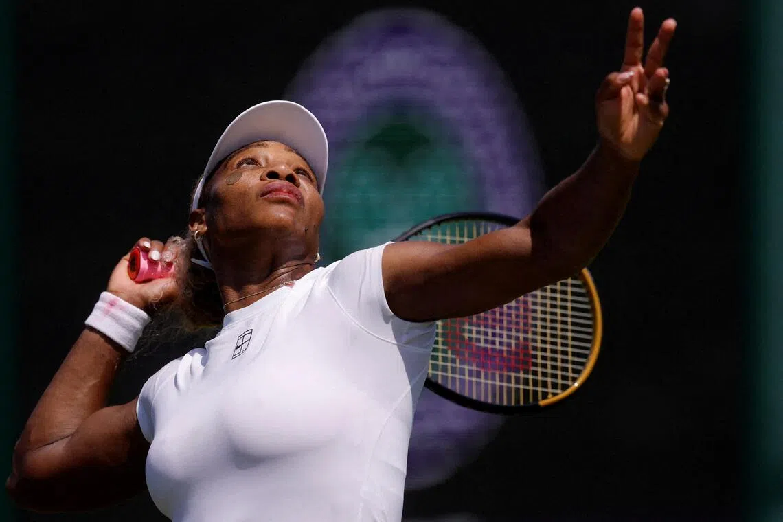Tennis - Wimbledon - All England Lawn Tennis and Croquet Club, London, Britain - June 27, 2026
Serena Williams of the U.S. during practice ahead of the tournament REUTERS/Andrew Couldridge     TPX IMAGES OF THE DAY