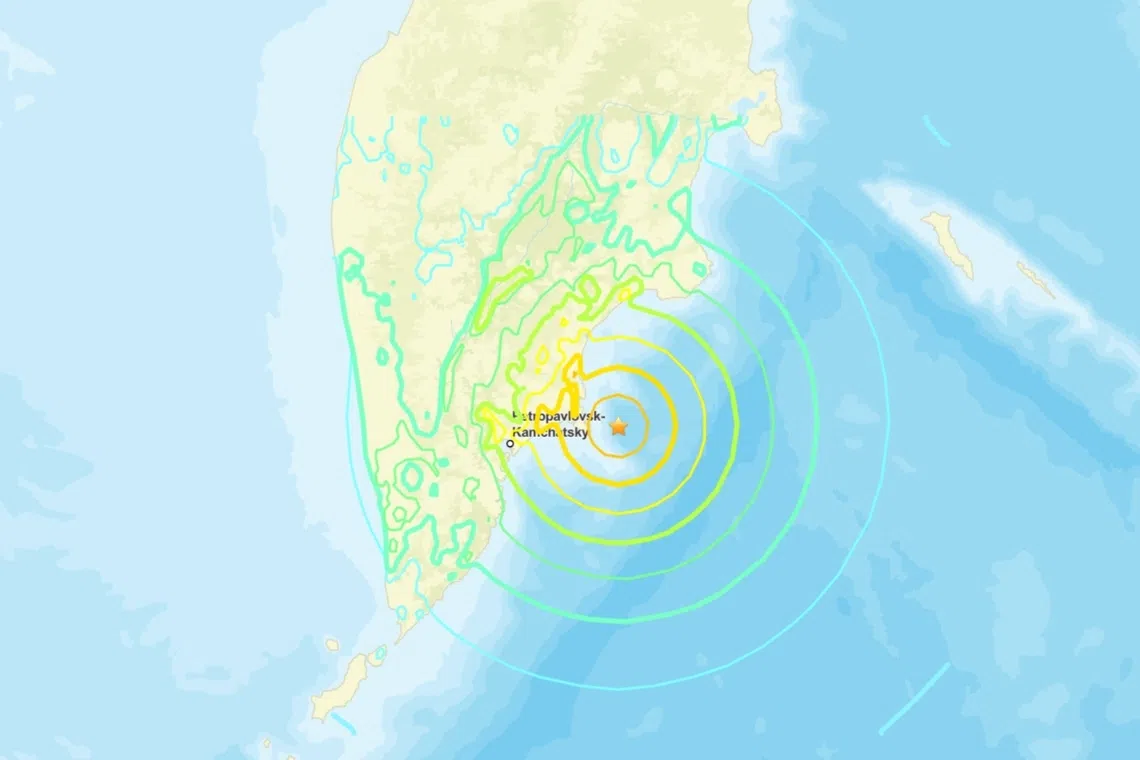 Russia's Emergencies Ministry said the quake had a magnitude of 7.2.