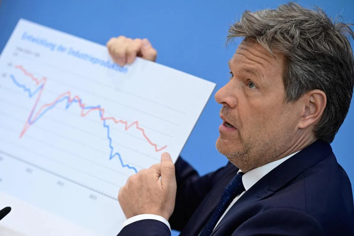 The forecast of 0.3 per cent growth, from 0.2 per cent previously, was part of the government’s spring projections presented by Economy Minister Robert Habeck.