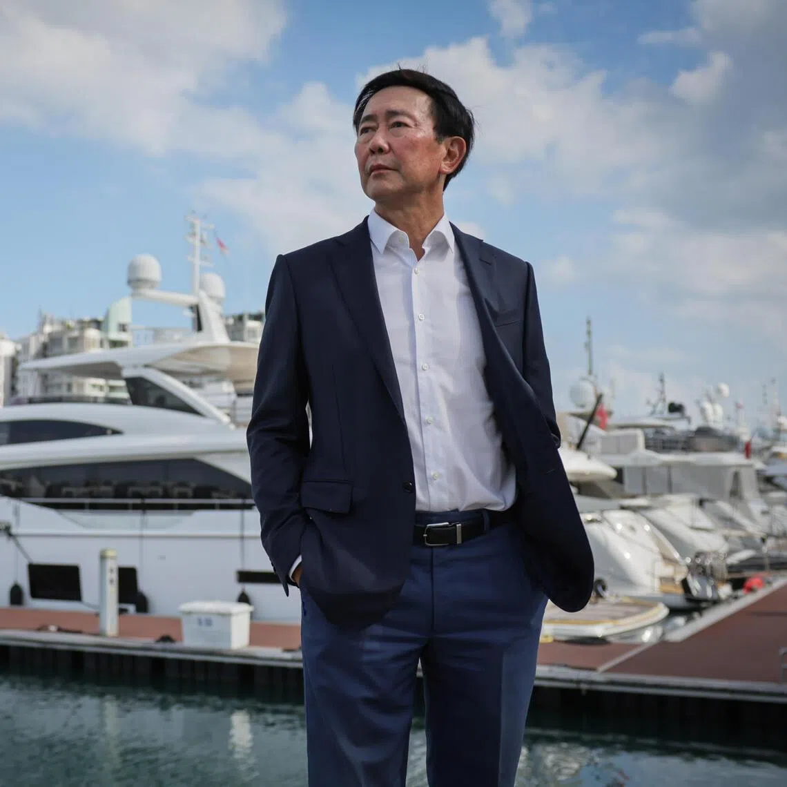 ST20260210_202606800384: Gin Tay/ bnsutl/ Benjamin Lim/

Portraits of Arthur Tay, 70, SUTL Enterprise CEO, photographed at ONE15 Marina on Feb 10, 2026.

///
CEO Insights Interview with SUTL Enterprise CEO Arthur Tay on the marina and yacht industry.