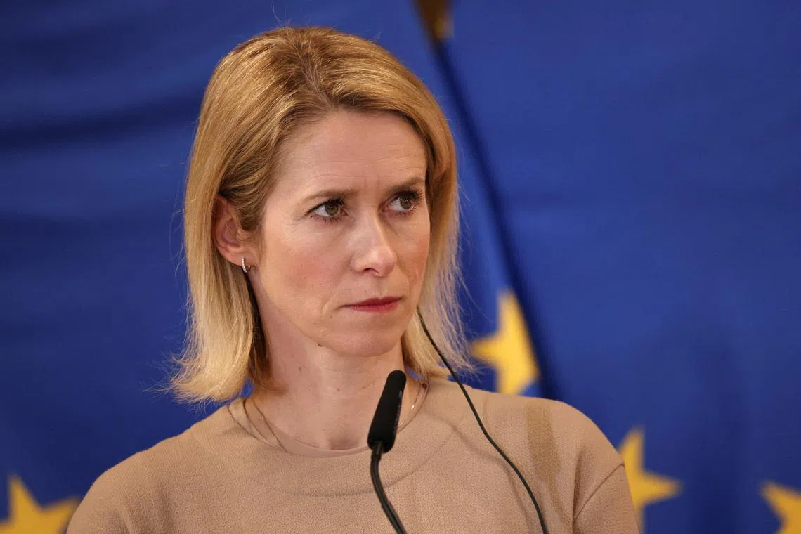 FILE PHOTO: European Union High Representative for Foreign Affairs and Security Policy and European Commission Vice-President Kaja Kallas attends a press conference in Krakow, Poland, February 20, 2026. REUTERS/Kuba Stezycki/File Photo