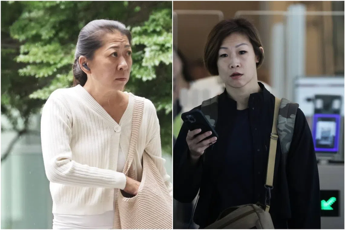 Catherine Tan Li Eng, 50, (left) and Leong Seek Yuen, 45, were said to have been identified through the supermarket chain’s facial recognition CCTV technology.