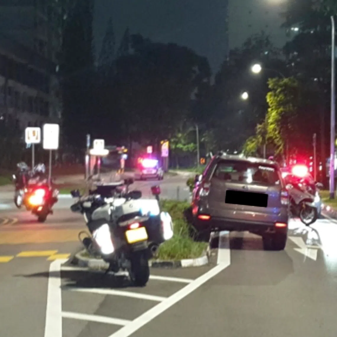 The car driven by Rayden Chong Shi An had mounted the centre divider kerb in  Jurong West Street 91 on Oct 28, 2025.