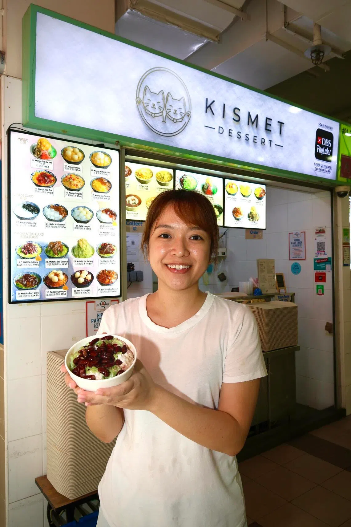 Kismet Dessert stall owner Aericurl Chng says chendol is a top seller, especially on hot days.