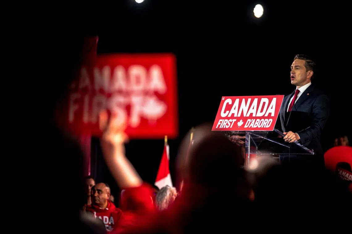 Close Mr Trump ally, Mr Elon Musk praised Mr Poilievre several times on his X social media network in January.