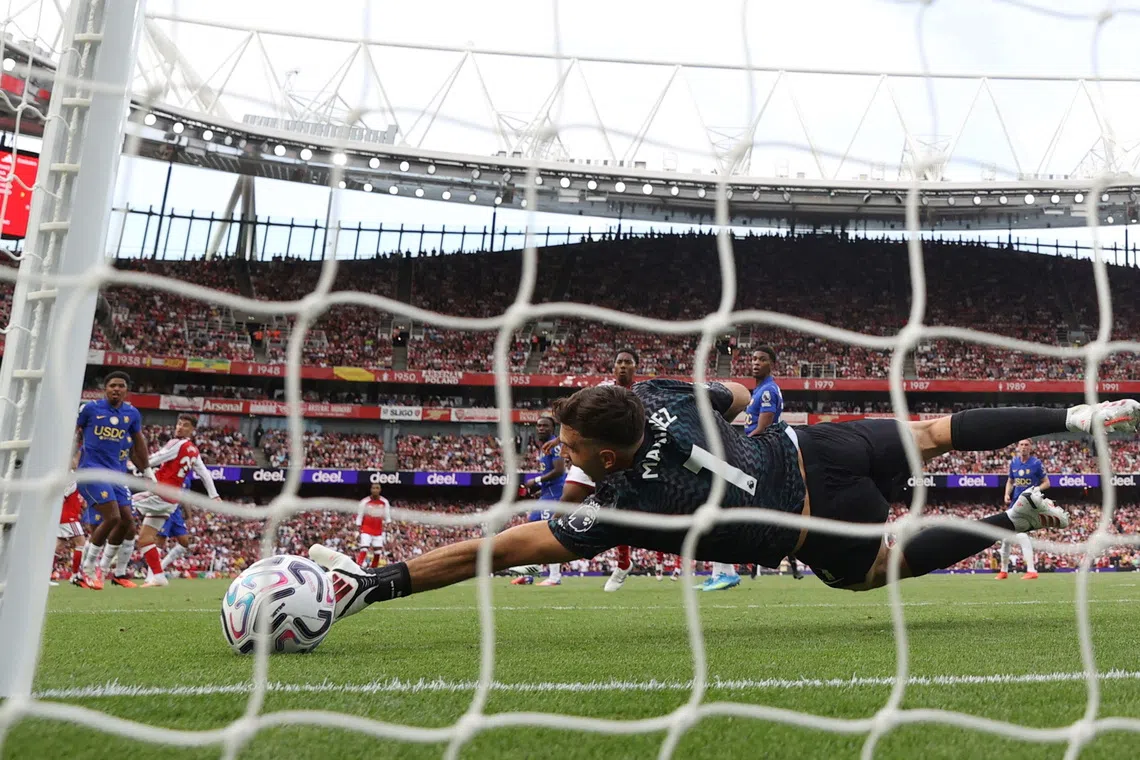 Soccer Football - Premier League - Arsenal v Chelsea - Emirates Stadium, London, Britain - September 6, 2026 Arsenal's Kai Havertz scores their first goal Action Images via Reuters/Paul Childs EDITORIAL USE ONLY. NO USE WITH UNAUTHORIZED AUDIO, VIDEO, DATA, FIXTURE LISTS, CLUB/LEAGUE LOGOS OR 'LIVE' SERVICES. ONLINE IN-MATCH USE LIMITED TO 120 IMAGES, NO VIDEO EMULATION. NO USE IN BETTING, GAMES OR SINGLE CLUB/LEAGUE/PLAYER PUBLICATIONS. PLEASE CONTACT YOUR ACCOUNT REPRESENTATIVE FOR FURTHER DETAILS.. TPX IMAGES OF THE DAY