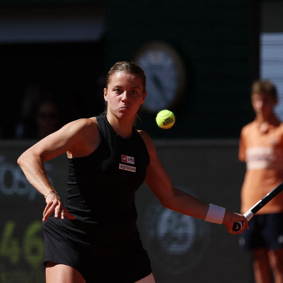Tennis - French Open - Roland Garros, Paris, France - June 1, 2026 Poland's Maja Chwalinska in action during her fourth round match against France's Diane Parry REUTERS/Stephane Mahe