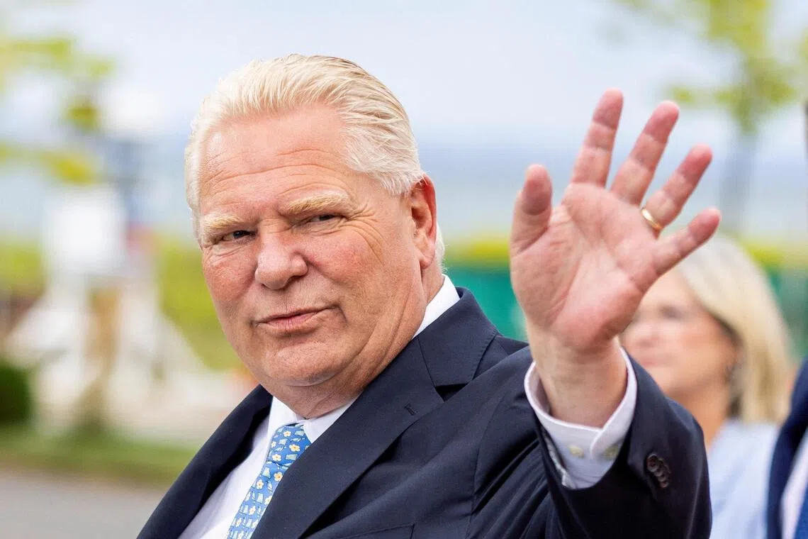 Ontario Premier Doug Ford called Trump a “dictator” and repeated his previous insult before launching into a fresh tirade.
