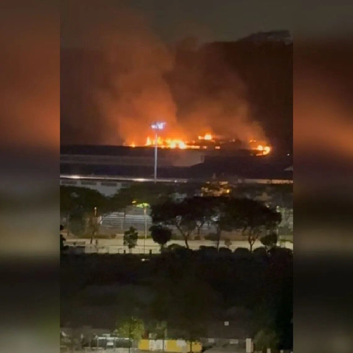 The blaze at Gali Batu Close in Woodlands on Sept 7 involved vegetation measuring about 200m by 200m and was put out using three water jets.
