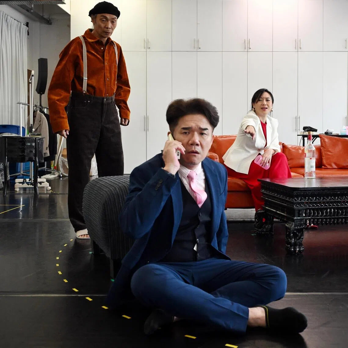 The cast of Nine Years Theatre's staging of God Of Carnage includes (from left) Tay Kong Hui, Cavin Soh, Oon Shu An and Mia Chee.