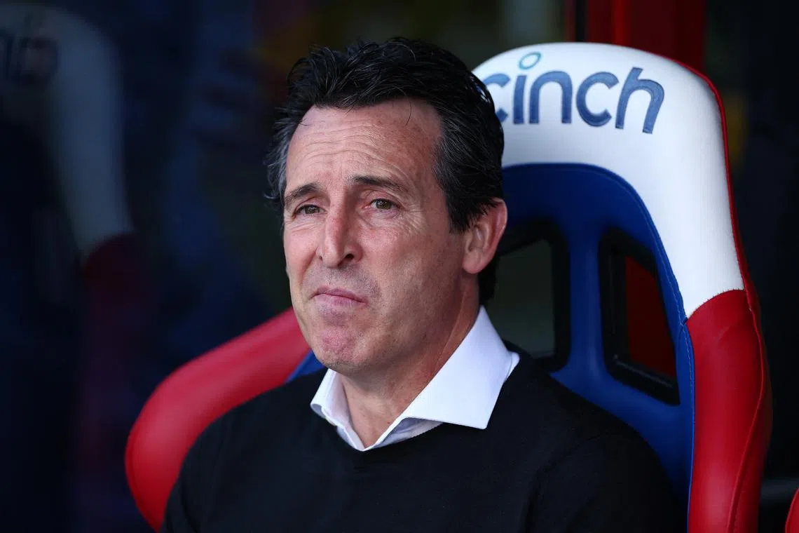 Soccer Football - Premier League - Crystal Palace v Aston Villa - Selhurst Park, London, Britain - May 19, 2024  Aston Villa manager Unai Emery Action Images via Reuters/Andrew Boyers/File Photo