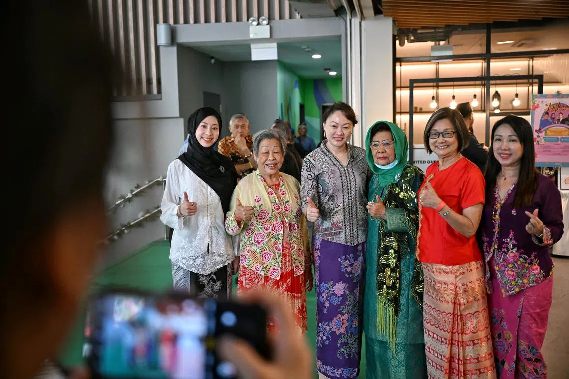 PAP new face Diana Pang (third from left) was spotted at the event held at Wisma Geylang Serai on April 13.