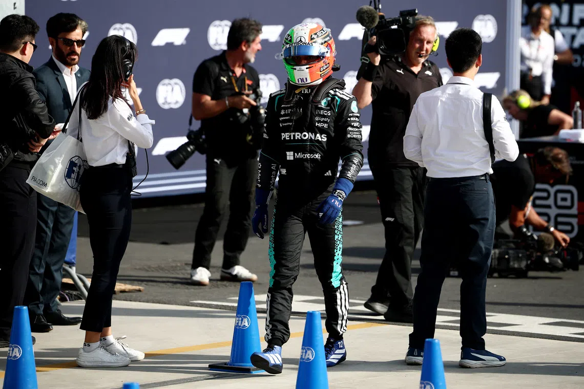 Formula One F1 - Italian Grand Prix - Autodromo Nazionale Monza, Monza, Italy - September 5, 2026 Mercedes' Andrea Kimi Antonelli after qualifying REUTERS/Guglielmo Mangiapane