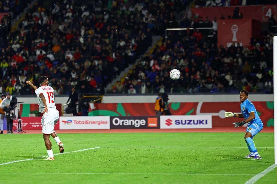 Soccer Football - CAF Africa Cup of Nations - Morocco 2025 - Round of 16 - Mali v Tunisia - Mohammed V Stadium, Casablanca, Morocco - January 3, 2026 Tunisia's Firas Chaouat scores their first goal REUTERS/Siphiwe Sibeko