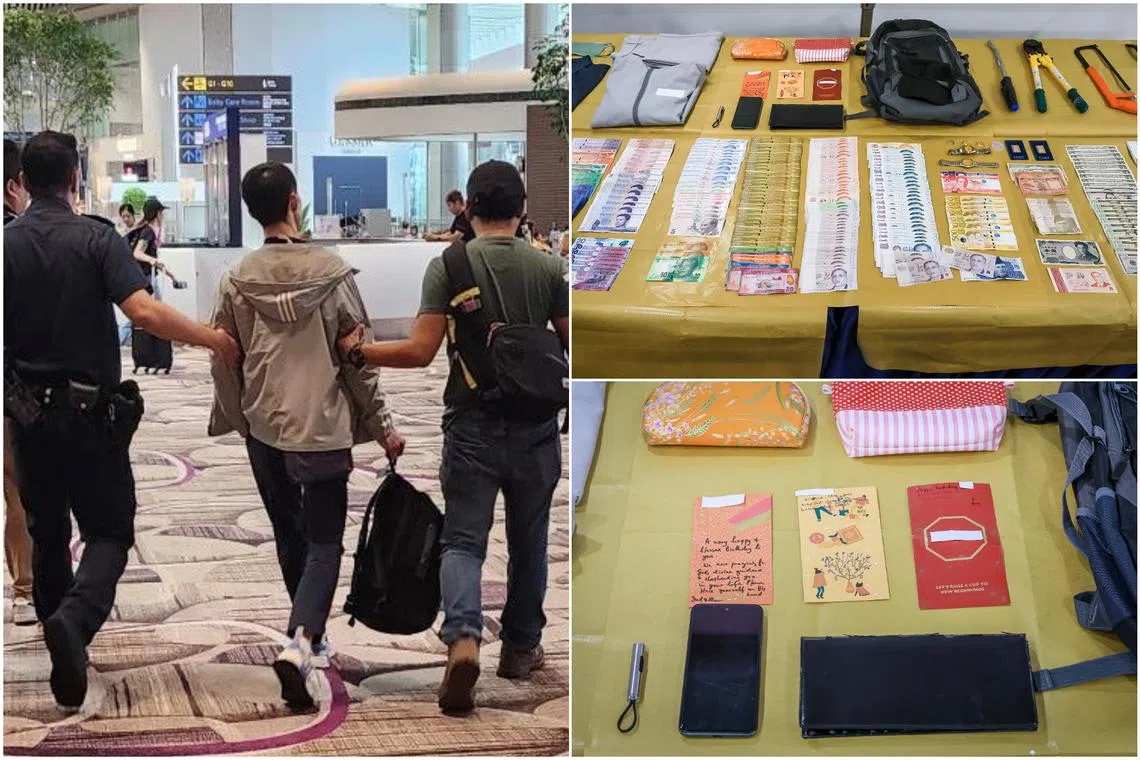 The police seized more than $1,600 in local currency and a further $1,900 in various foreign currencies from the man.