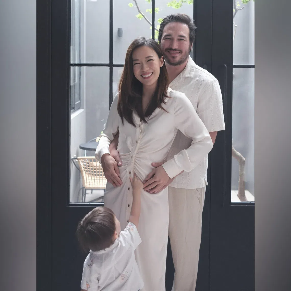 Rebecca Lim shared two photos of herself with her husband Matthew Webster and their son on social media on Nov 10.