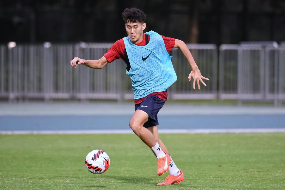 Balestier Khalsa winger Daniel Goh is one of five footballers who could receive his first cap against Hong Kong or Macau.