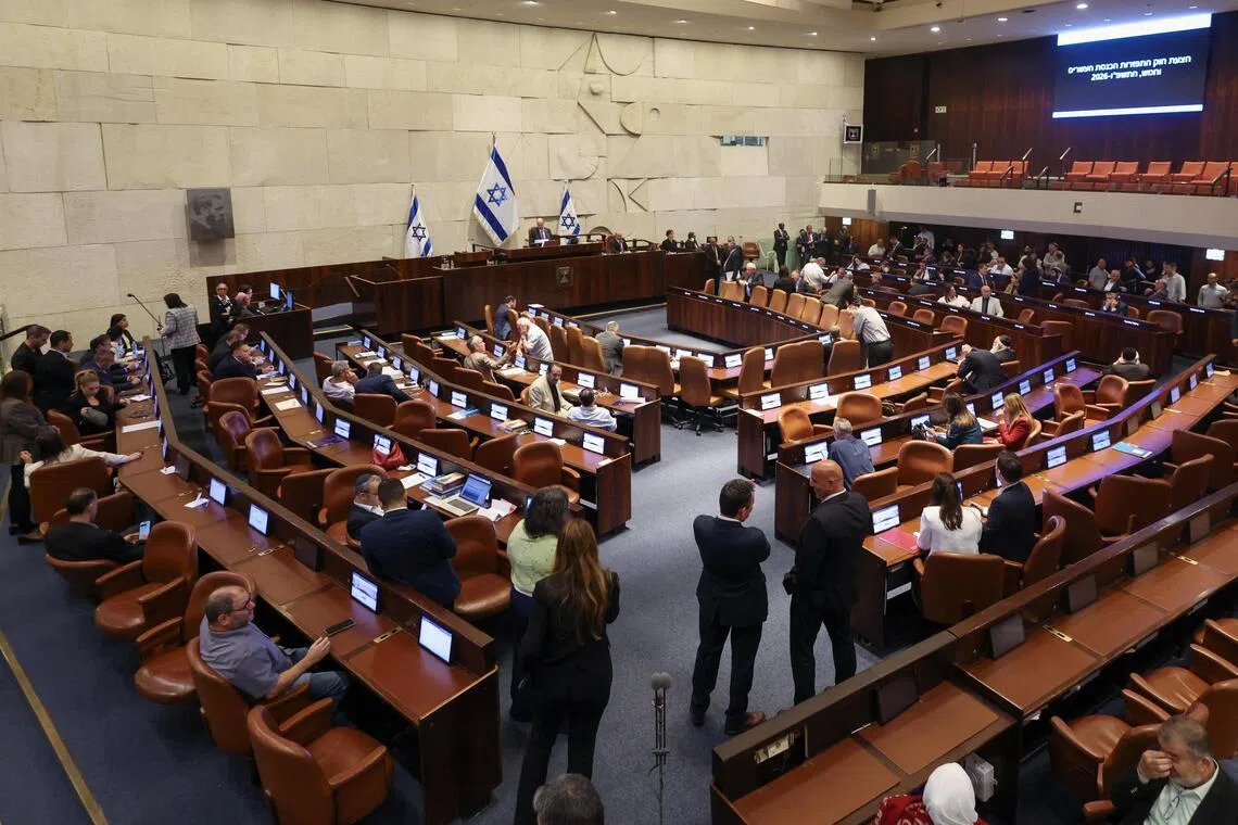 Israeli MPs back Parliament dissolution Bill in first reading