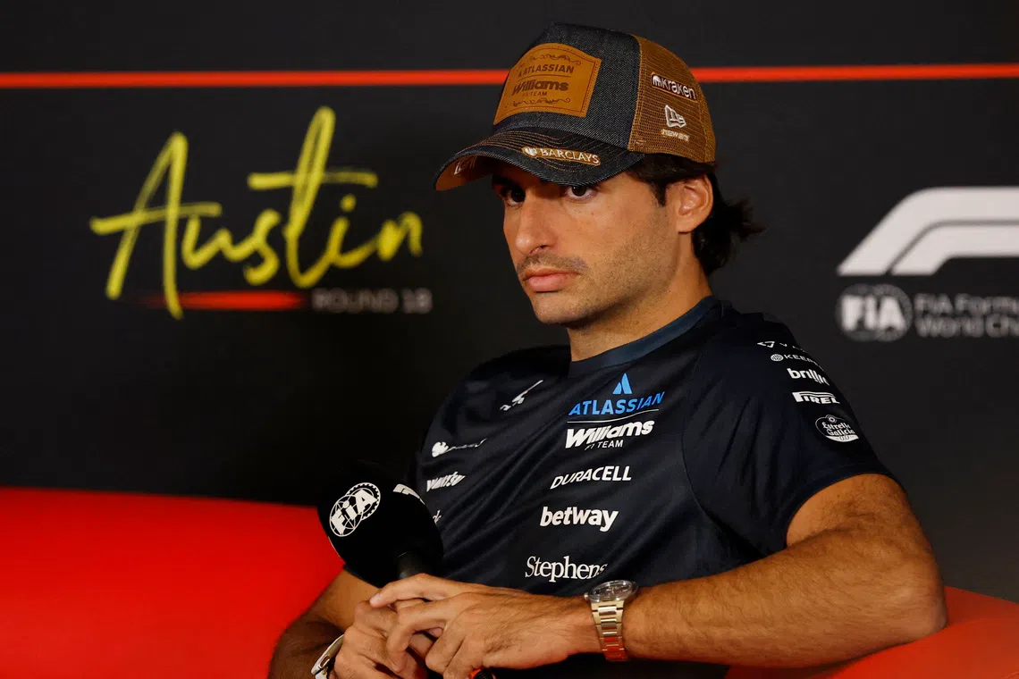Williams’ Carlos Sainz said he is unconvinced that the Middle East races are definitely going ahead.