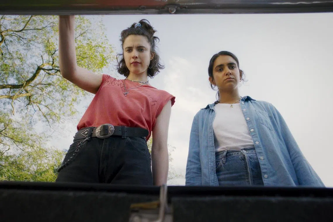 ylmovie05 - Margaret Qualley (left) and Geraldine Viswanathan in Drive-Away Dolls

source/copyright: The Projector
free for publicity use