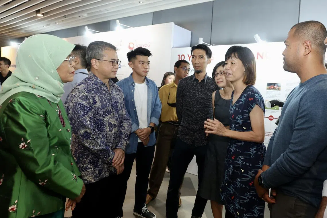 Basketball coach Hannah Ho (second from right) is one of the recipients of SportSG's SportCares Award’s Coaching Inspiration Award for coaching autistic kids.