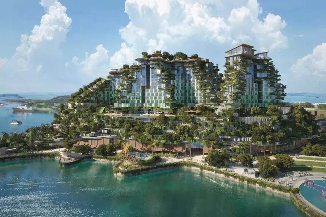 An artist's impression of the planned Waterfront development, which includes two hotels totaling 700 rooms.