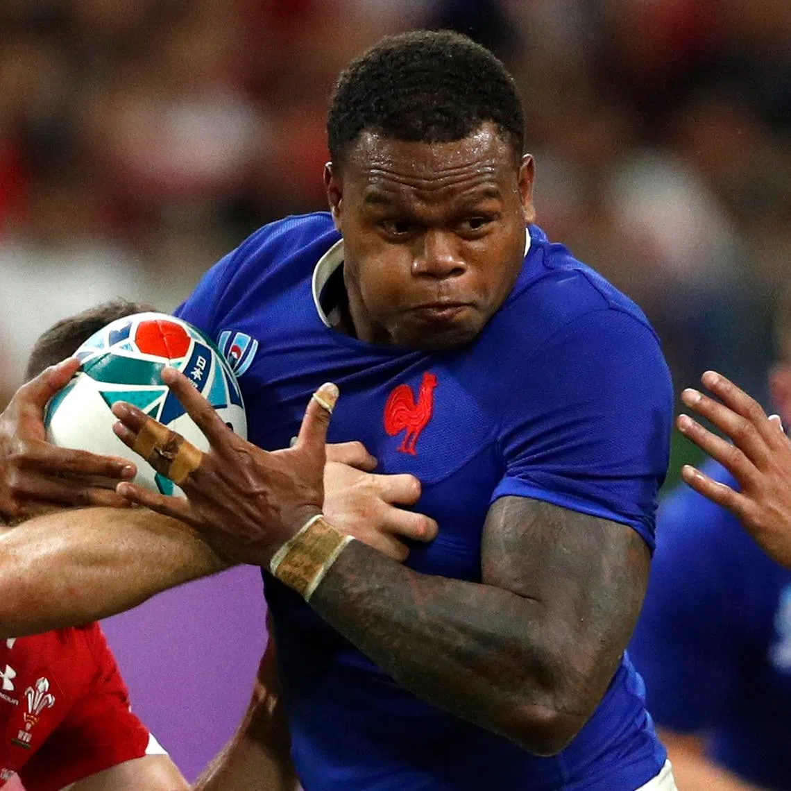 FILE PHOTO: Rugby Union - Rugby World Cup 2019 - Quarter Final - Wales v France - Oita Stadium, Oita, Japan - October 20, 2019 France's Virimi Vakatawa in action REUTERS/Edgar Su/File Photo