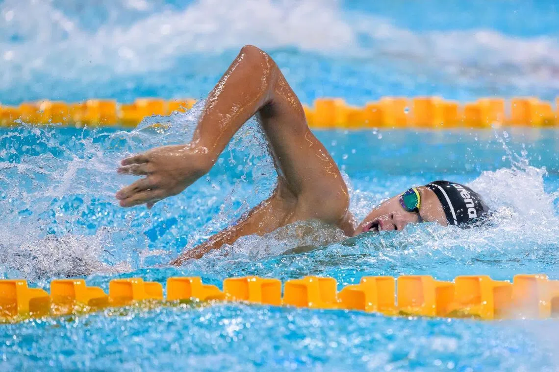 Still only 16, Singapore swimmer Russel Pang now holds the men's 800m and 1,500m freestyle national records.