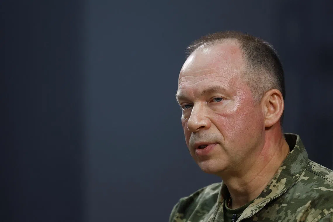 Colonel general Oleksandr Syrskyi, Commander of the Ukrainian Ground Forces, attends an interview with Reuters, amid Russia's attack on Ukraine, in Kharkiv region, Ukraine January 12, 2024. REUTERS/Valentyn Ogirenko/File Photo