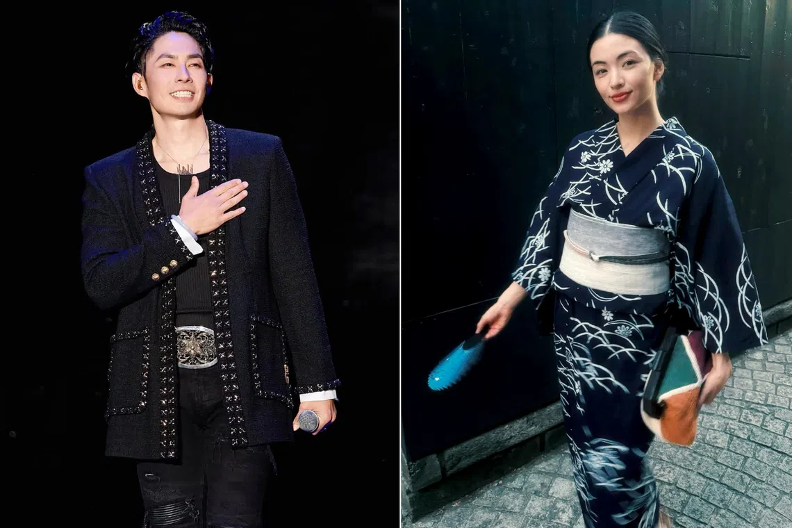 Van Ness Wu (left) announced his marriage to Emi Aramaki in a social media post in late June.