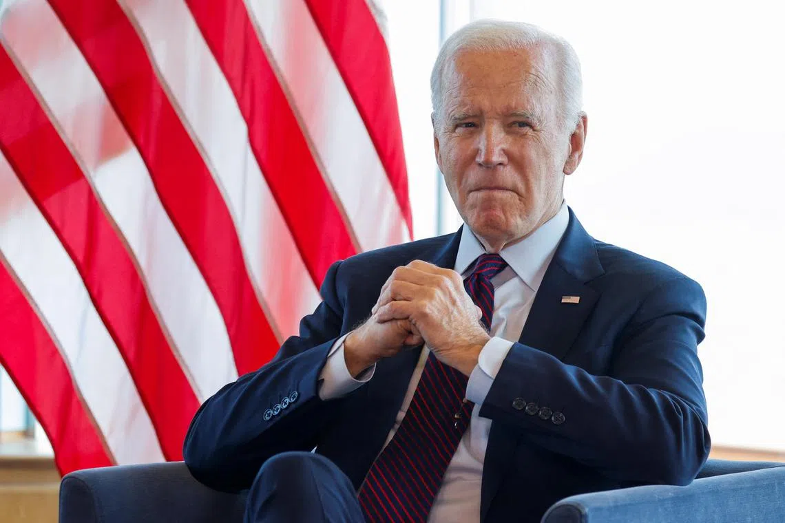 US President Joe Biden during the G7 Summit at the Grand Prince Hotel in Hiroshima, Japan, on May 21.