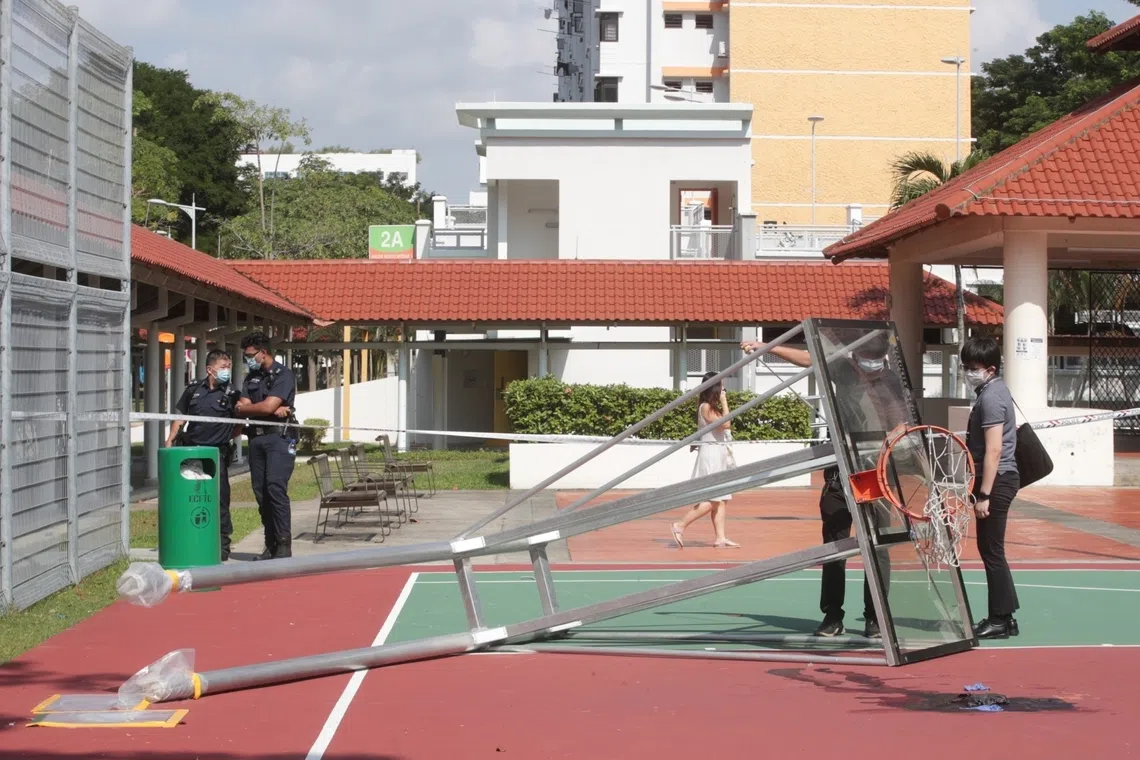 The teenager died on July 26, 2021 while playing basketball at a court near Block 18 Bedok South Road.