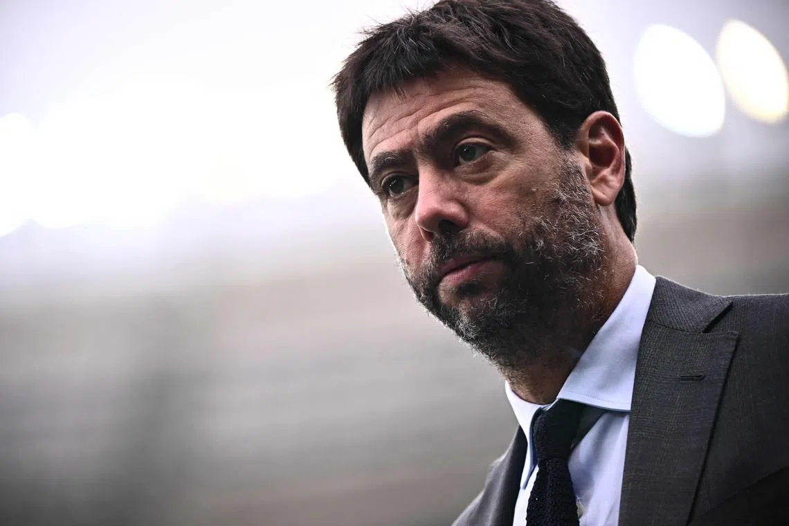 Juventus' president Andrea Agnelli led Monday's mass resignation of the club's board. 