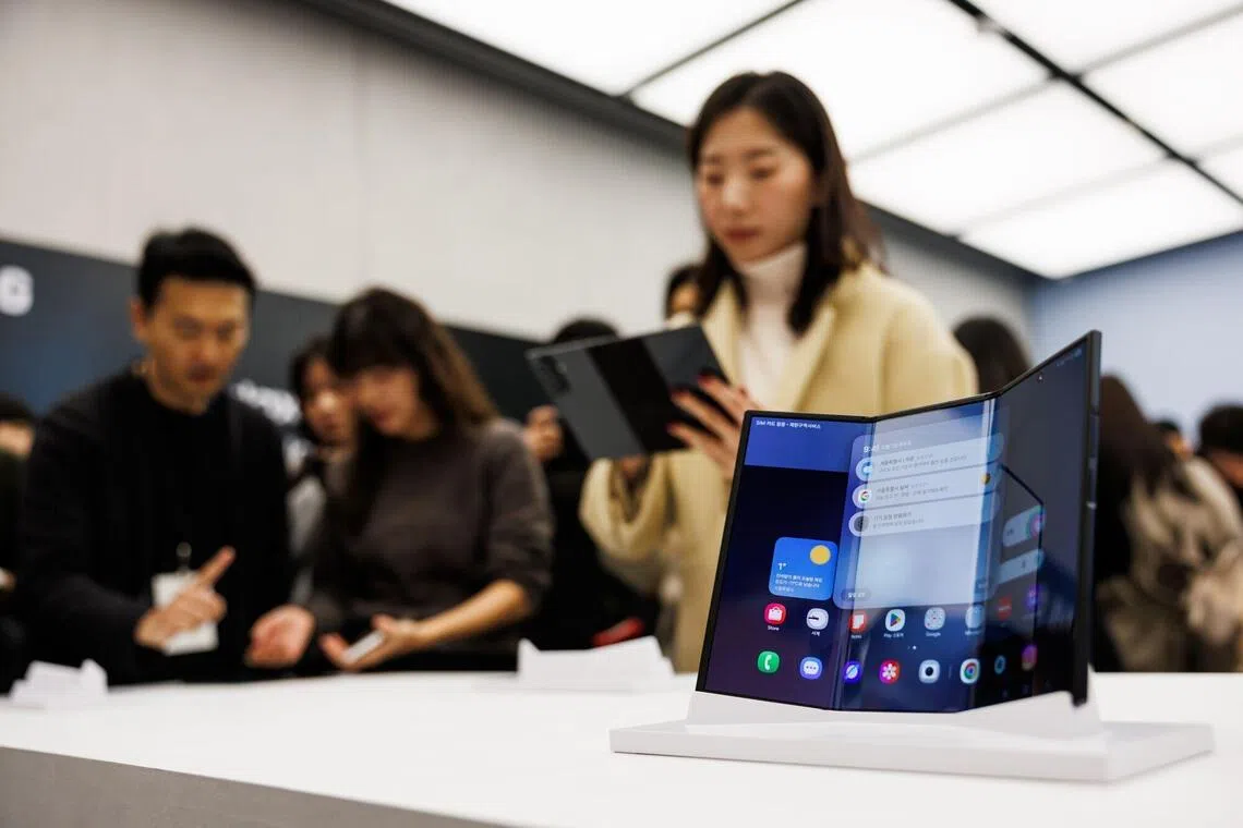 Singapore debuts Samsung’s Galaxy Z TriFold that opens up from a smartphone to a tablet