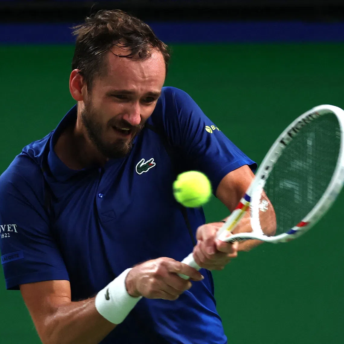 Tennis - ATP Masters 1000 - Shanghai Masters - Qizhong Forest Sports City Arena, Shanghai, China - October 16, 2026 Russia's Daniil Medvedev in action during his quarter final match against Tommy Paul of the U.S. REUTERS/Tyrone Siu