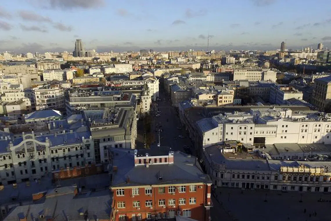 An aerial view shows the skyline of the capital Moscow in Russia, October 29, 2015. REUTERS/Andrey Kuzmin/File Photo