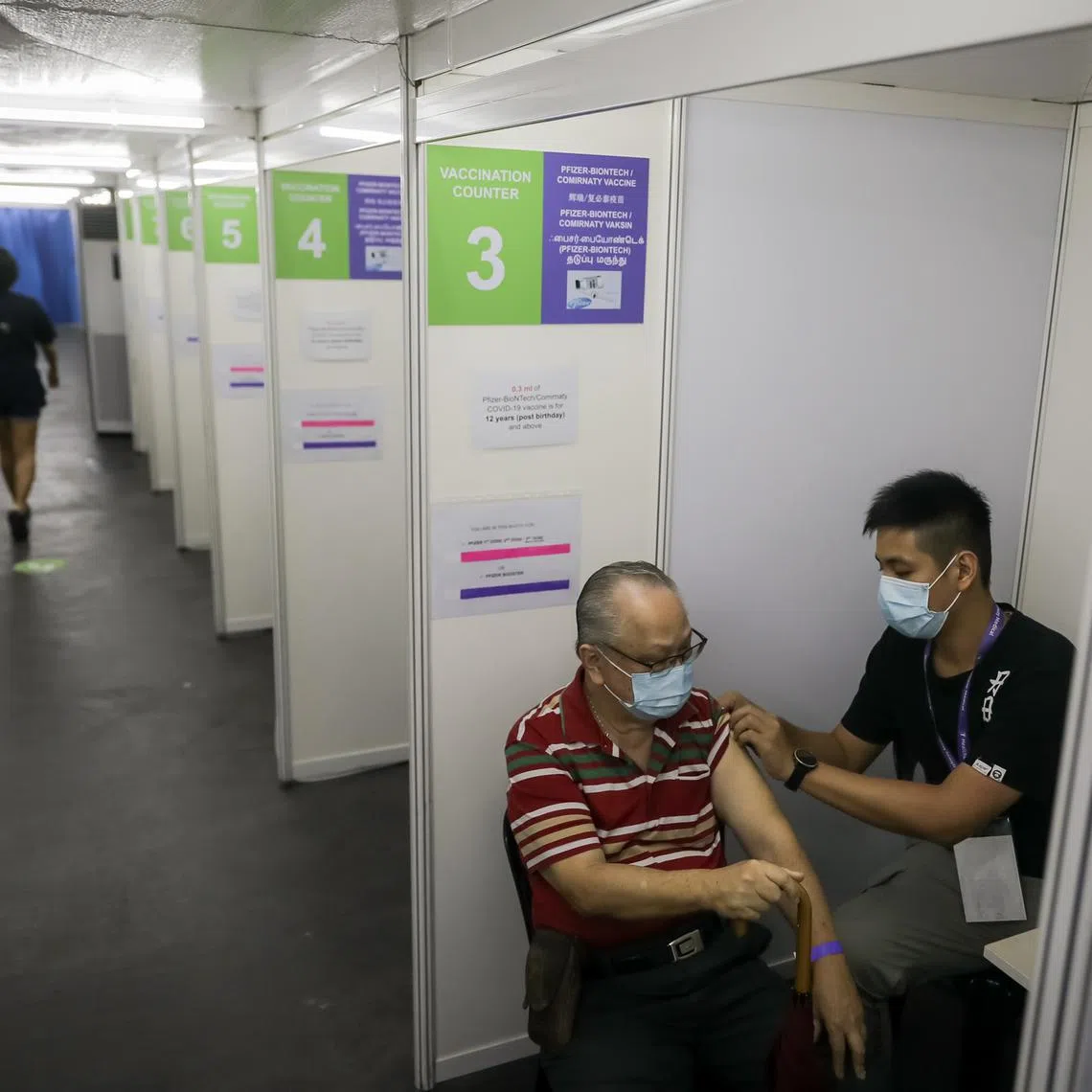 On days where there is high demand for vaccination, particularly Saturdays, a longer waiting period should be expected.