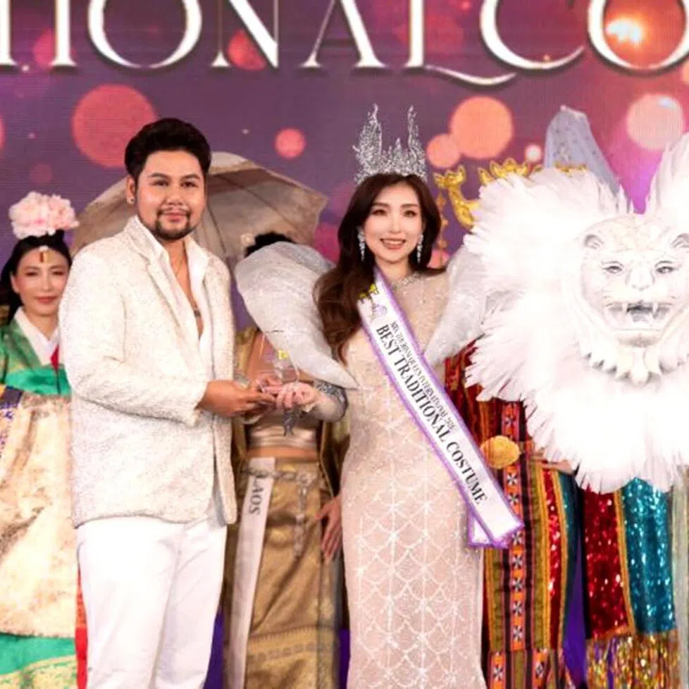 Singapore representative Kiki Sun won best national costume at the Mrs Tourism Queen of Asia 2026 pageant.
