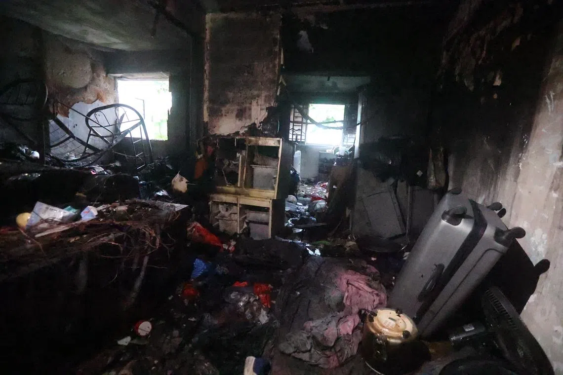 SCDF was alerted to the fire at around 11.10am on Thursday.