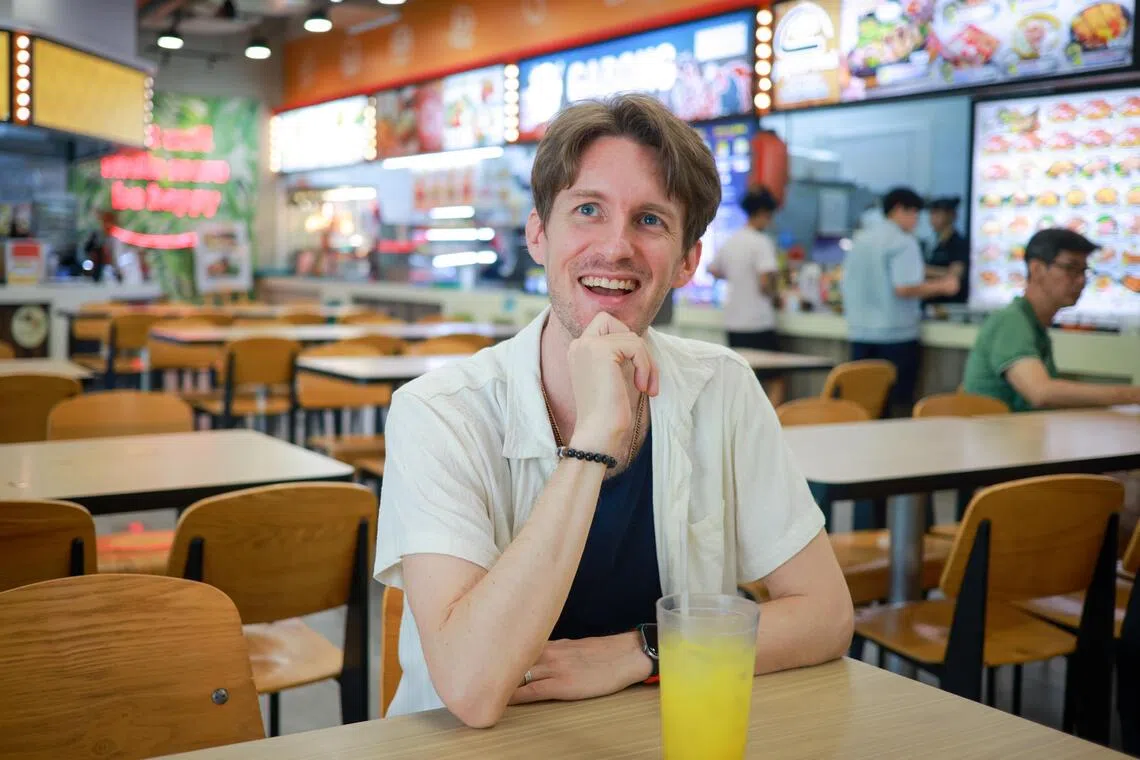 American Jonathan Reule creates social media content about Singlish and Singapore culture.