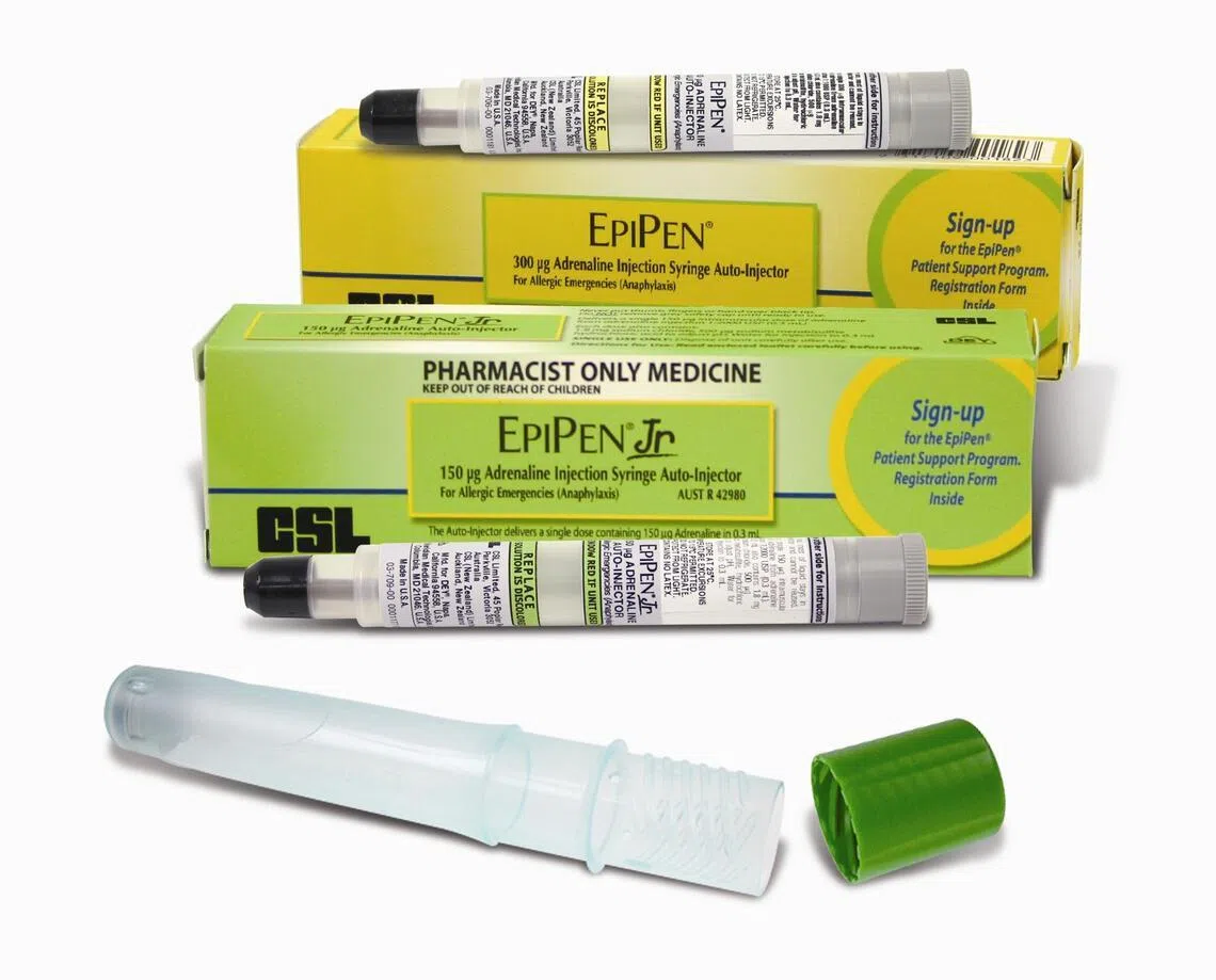 Epipen, an instant antidote for allergic reaction. It can be used to inject a shot of epinephrine, commonly called adrenaline.