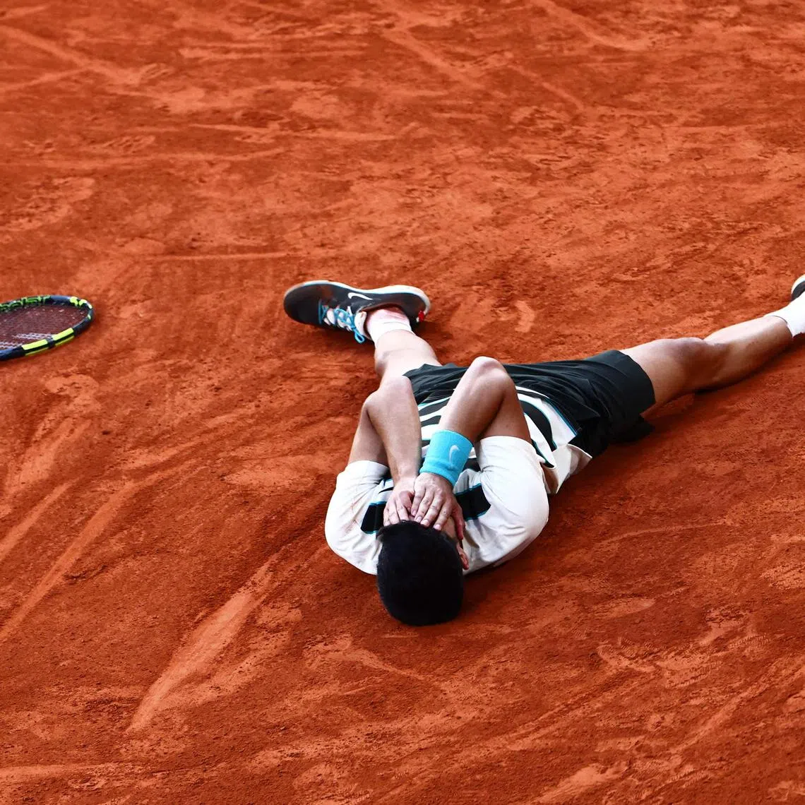 Spain's Carlos Alcaraz refused to fall till the last point was over in his duel against Jannik Sinner of Italy in the French Open final. 