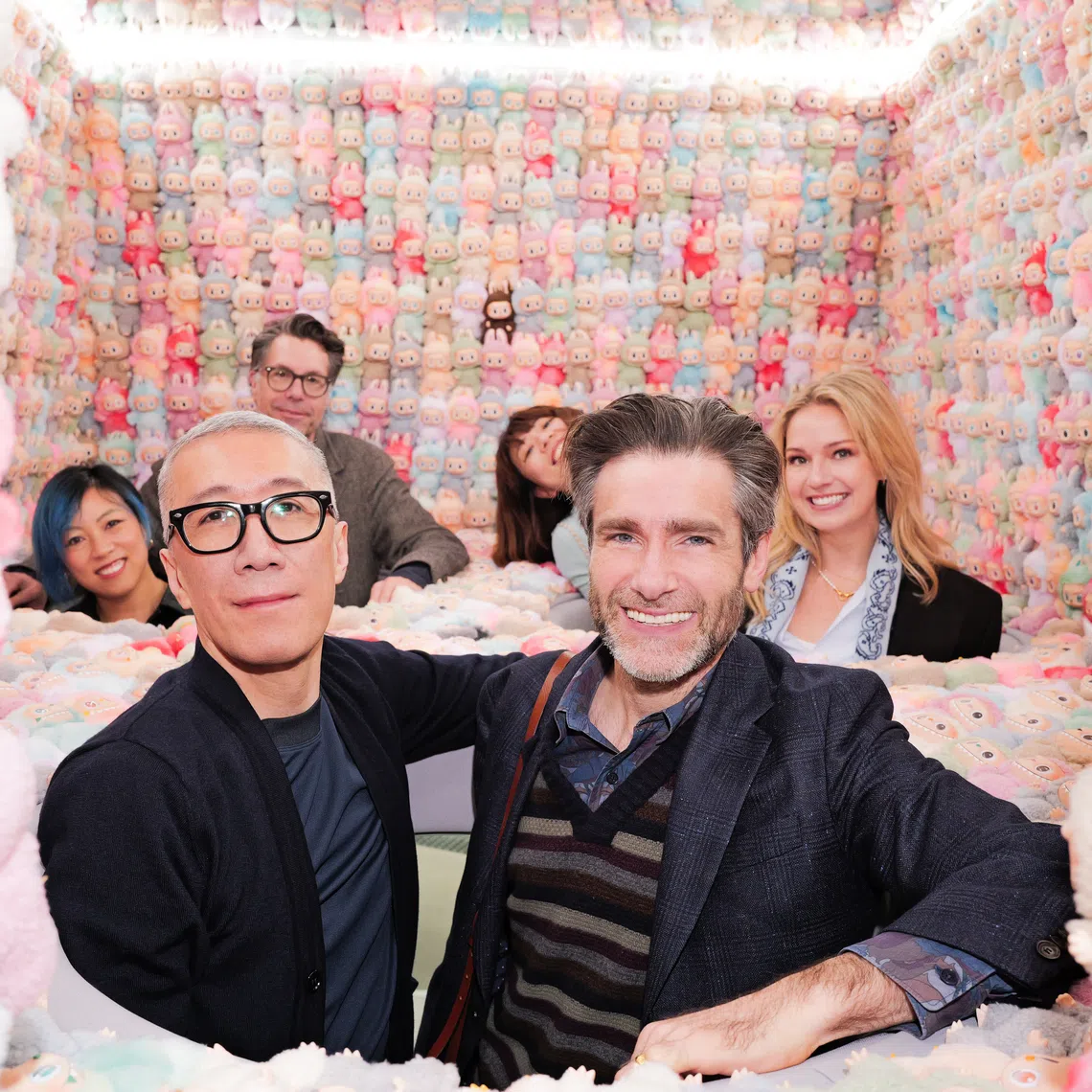 Director-writer Paul King (right) will helm the Labubu movie and artist Kasing Lung (left), who created the character, will serve as executive producer.