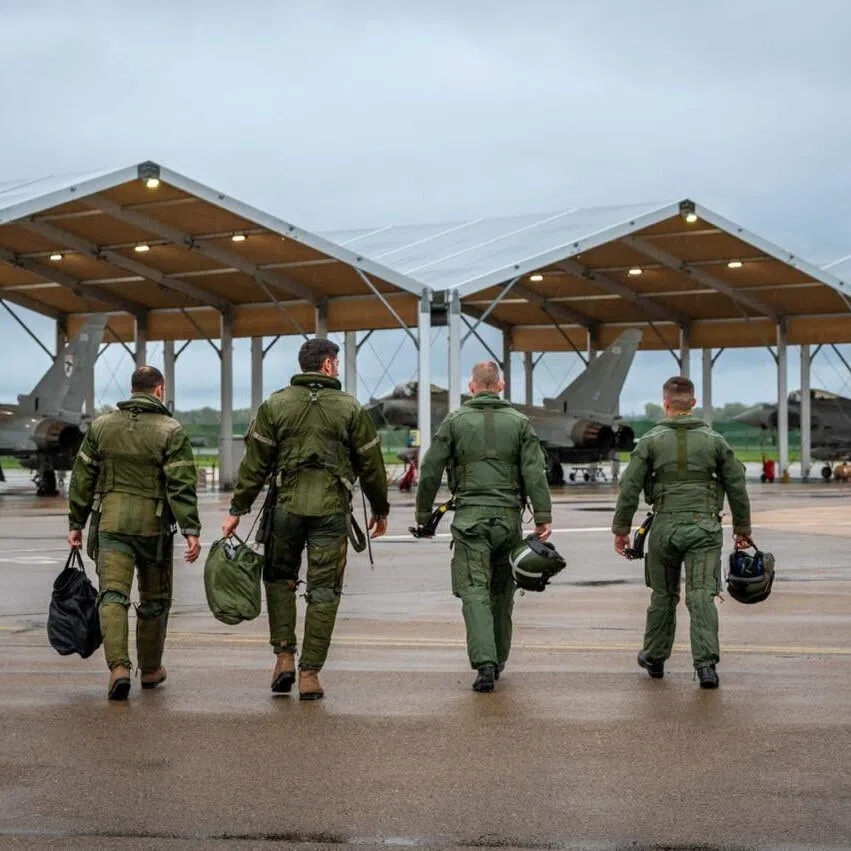 A photo posted on X by UK Defence Minister Wes Streeting regarding the nuclear exercise between Britain and France, codenamed “Rummy”.