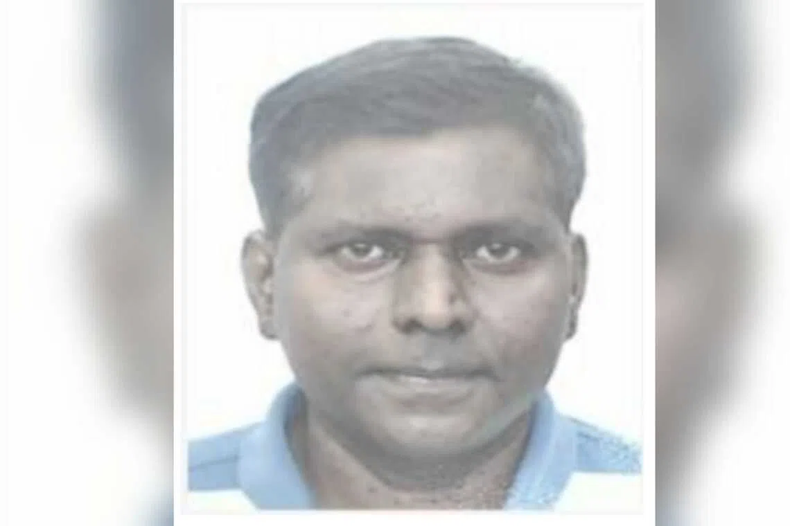 Mr Michael Chindrasegaran S/O Pasupathy was last seen around Block 714 Yishun Street 71 on Sept 20, 2025.
