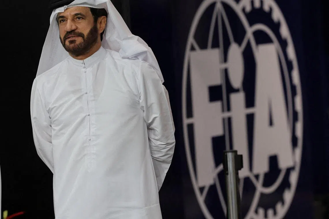 FIA president Mohammed Ben Sulayem during the Saudi Arabian Grand Prix.
