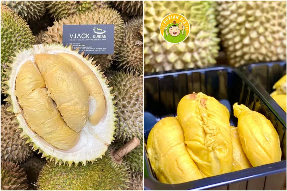 Durian season usually lasts until September.