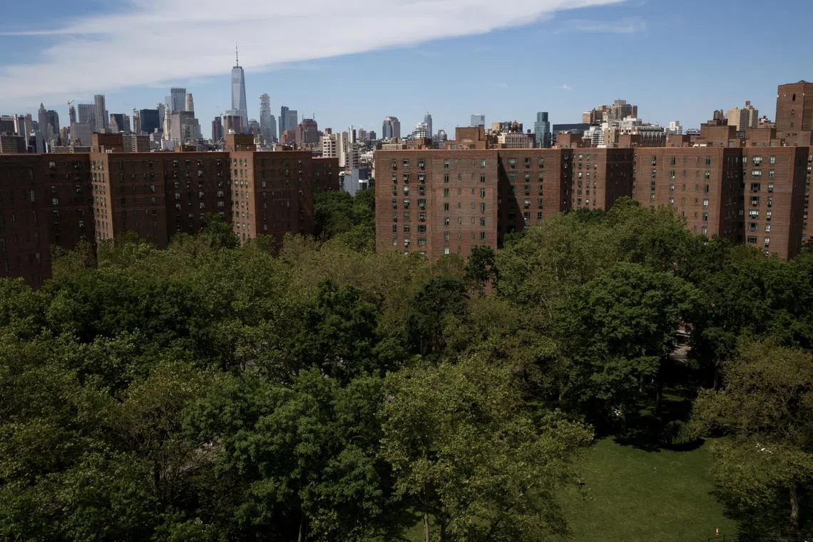 FILE — Stuyvesant Town-Peter Cooper Village in New York, June 11, 2019. Tenants living in Manhattan’s largest apartment complex, Stuyvesant Town-Peter Cooper Village, won a battle to keep their rents insulated from potentially sharp increases, after a judge ruled in January 2023 against their landlord, the Wall Street private equity firm Blackstone. (Gabriella Angotti-Jones/The New York Times)