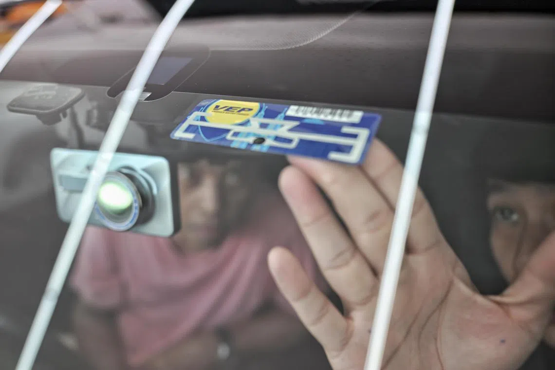 A VEP tag being installed at the VEP office on Sept 18, 2024.